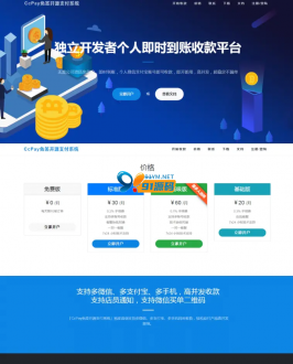【个人免签约源码】仿码支付源码Cc-Pay多商户收款系统网站源码-91源码网
