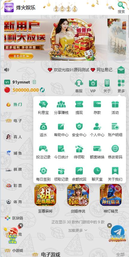图片[9]-多语言综合盘烽火娱乐+系统彩+活动返水+聊天室28游戏+IM即时通讯+合买跟单